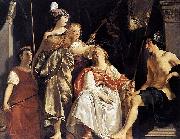 Abraham van den Tempel Minerva Crowns the Maid of Leiden Sweden oil painting artist